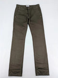 Rpmwest green slim fit chino pants 100% cotton classic button fly design