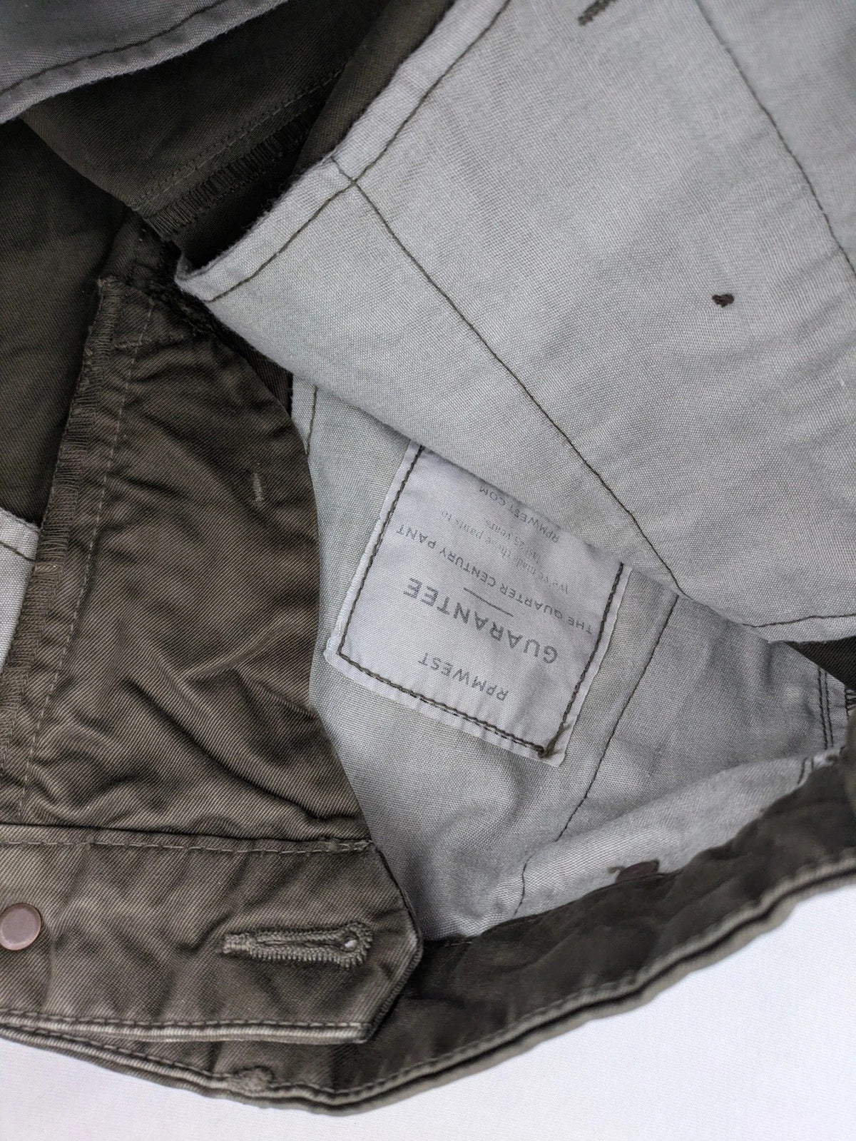Rpmwest green slim fit chino pants 100% cotton classic button fly design