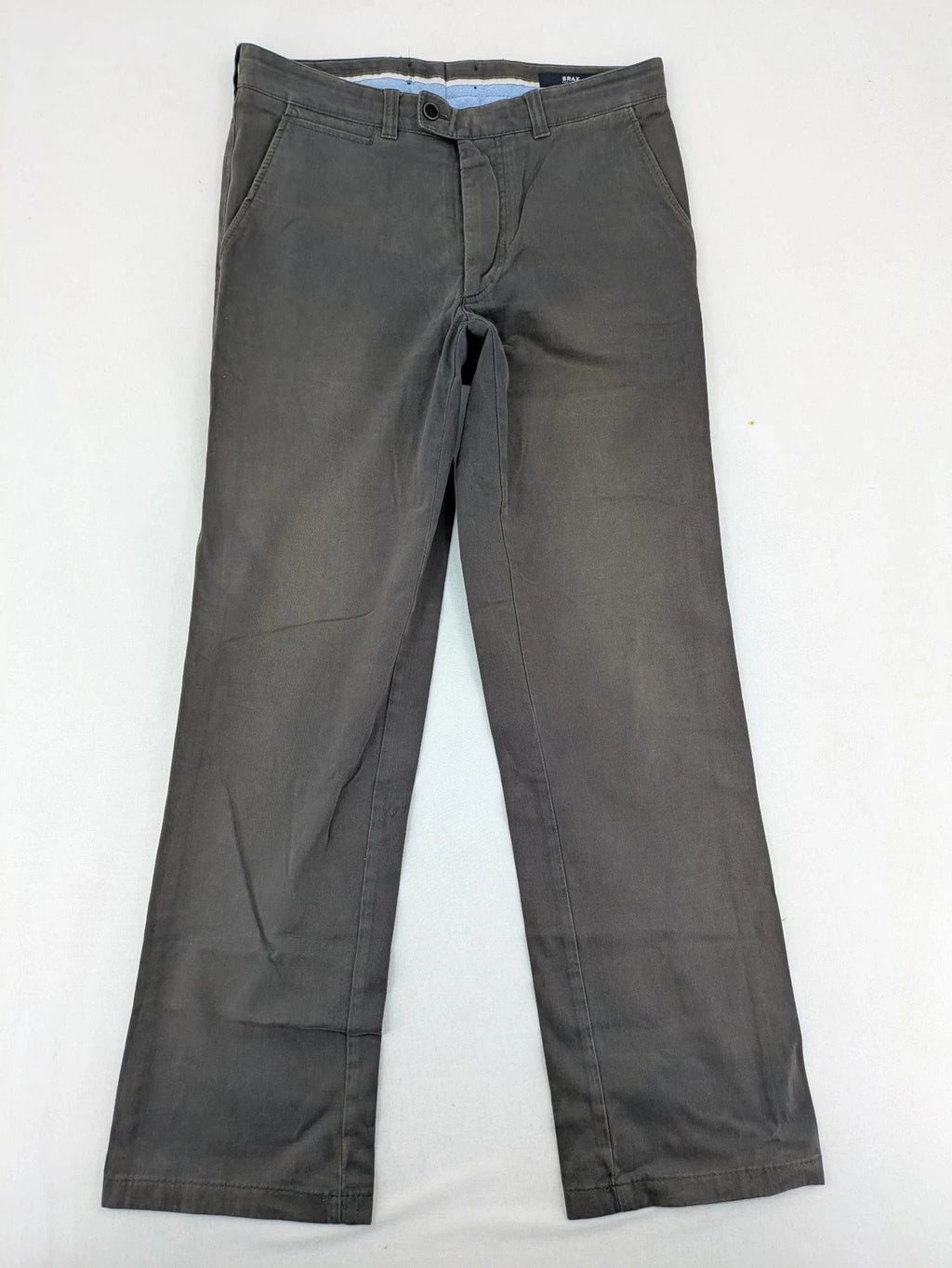 BRAX grey chino pants Ernesto, cotton blend, comfortable stretch material, versatile style.