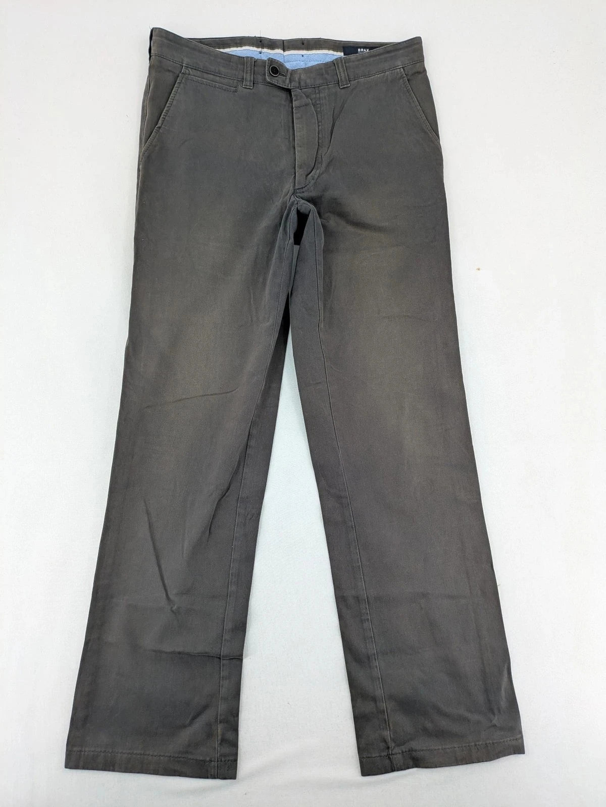BRAX grey chino pants Ernesto, cotton blend, comfortable stretch material, versatile style.