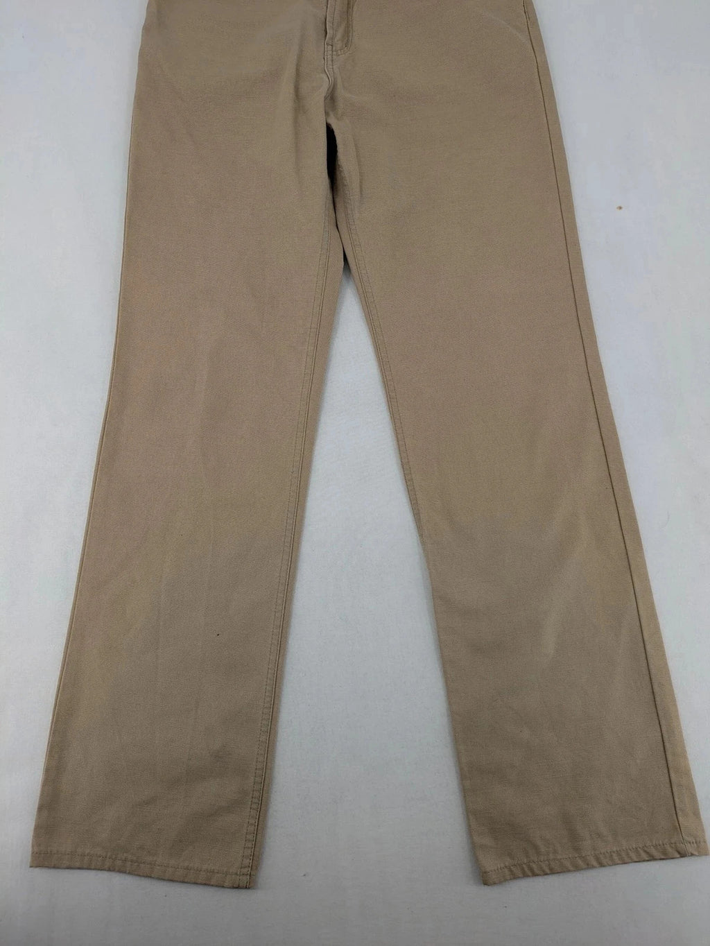 Ice Jeans straight leg jeans beige 5-pocket design with classic belt loops and zipper.