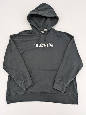 Levi's grey hoodie sweatshirt with prominent "Since 1873" logo on the chest.