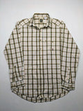 Panhandle Slim multi plaid shirt, button-down, single chest pocket with embroidered crest.