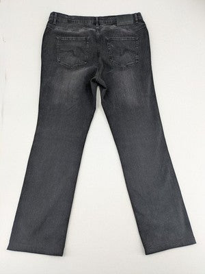 Betty Barclay Elements grey straight jeans with faded wash and soft cotton blend material.