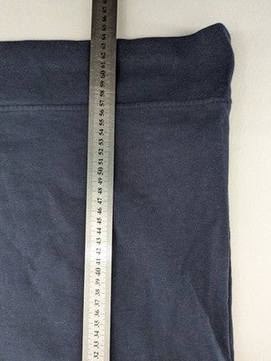 Nautica navy sweatshirt with embroidered logo on chest and patch on sleeve.