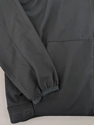 Nike Pro grey hoodie with Dri-FIT technology, full zip, and subtle swoosh logo.