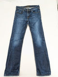 Baldessarini blue straight jeans model 501 with classic 5-pocket design and subtle used effects.