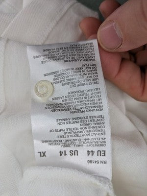 Bogner white polo shirt with classic collar and embroidered logo on chest.