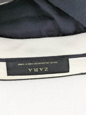 Zara pink trousers regular fit flat front design with secure zip closure.