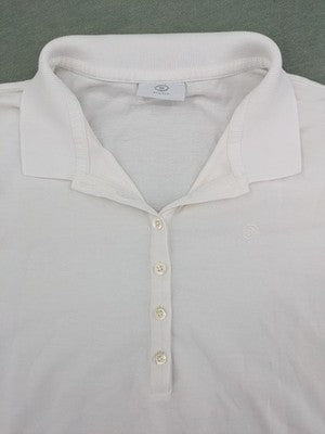 Bogner white polo shirt with classic collar and embroidered logo on chest.