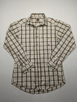 Panhandle Slim multi plaid shirt, button-down, single chest pocket with embroidered crest.