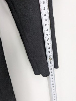 Esprit black knit jumper with button placket and deep V-neck, made from LENZING™ ECOVERO™ viscose.