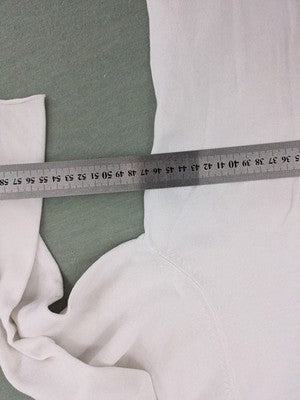 Esprit blue long sleeve polo shirt with Henley button placket and side slits.