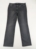 Betty Barclay Elements grey straight jeans with faded wash and soft cotton blend material.