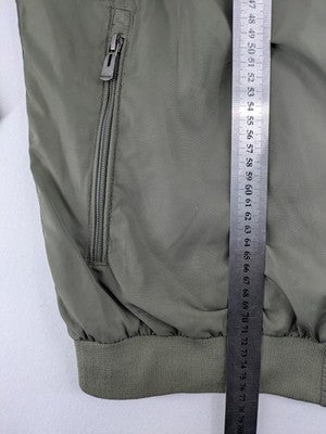 Blend khaki windbreaker jacket 3XL with drawstring hood and full zipper.