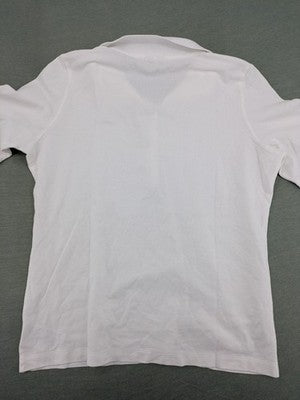 Bogner white polo shirt with classic collar and embroidered logo on chest.