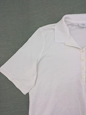 Bogner white polo shirt with classic collar and embroidered logo on chest.