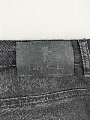Betty Barclay Elements grey straight jeans with faded wash and soft cotton blend material.