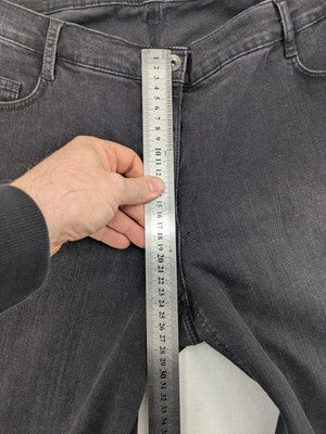 Betty Barclay Elements grey straight jeans with faded wash and soft cotton blend material.