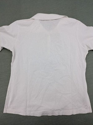BRAX white polo shirt short sleeve 100% Pima cotton with embroidered logo and button placket.