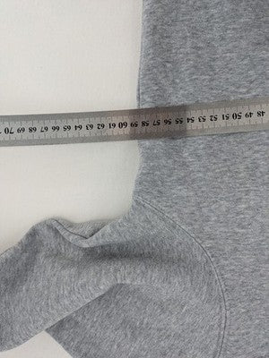 Jack & Jones grey hoodie with drawstring hood, kangaroo pocket, and ribbed cuffs.
