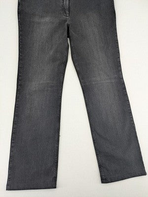 Betty Barclay Elements grey straight jeans with faded wash and soft cotton blend material.