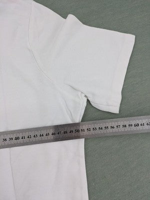 Fabiani white polo shirt with embroidered emblem, short sleeves, classic collar, button placket.