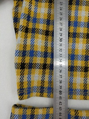FB Sister co-ords multi-coloured checkered pattern crop top and mini skirt set.