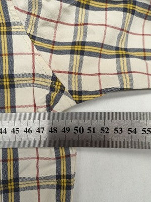 Panhandle Slim multi plaid shirt, button-down, single chest pocket with embroidered crest.