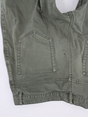 H&M khaki skinny fit jeans with classic five-pocket design and stretch cotton material.