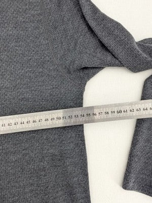 Clepto Manicx grey turtle neck jumper textured waffle piqué fabric, regular fit.