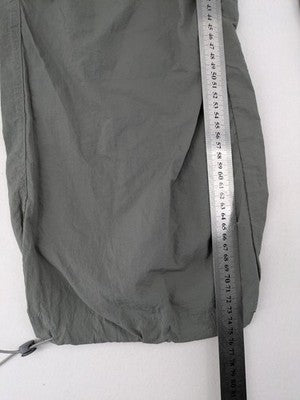 Redial cargo pants khaki green lightweight nylon with adjustable features and baggy fit