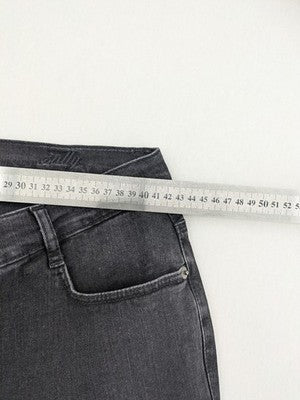 Betty Barclay Elements grey straight jeans with faded wash and soft cotton blend material.