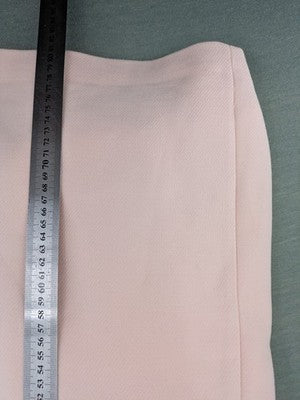 Dorothy Perkins pink long blazer open front with classic lapels and two front pockets