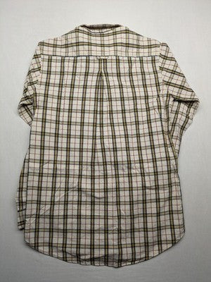 Panhandle Slim multi plaid shirt, button-down, single chest pocket with embroidered crest.