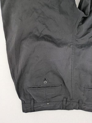Zara grey chino pants with front pleats, rolled cuffs, and classic straight leg design.