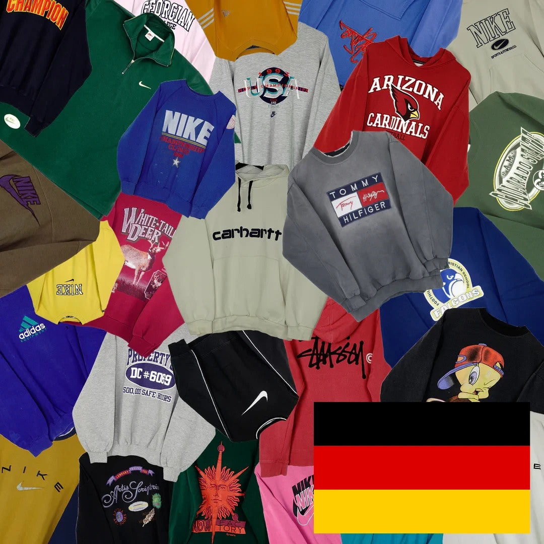 Herren black and grey hoodies mix, various styles, high-quality secondhand apparel.
