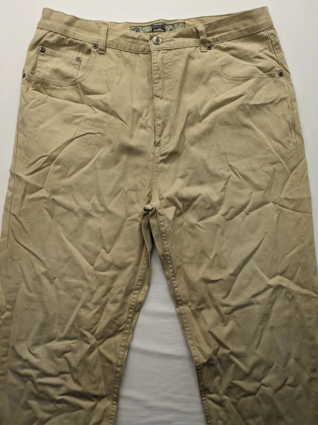 Go West beige straight jeans 5-pocket style durable cotton material