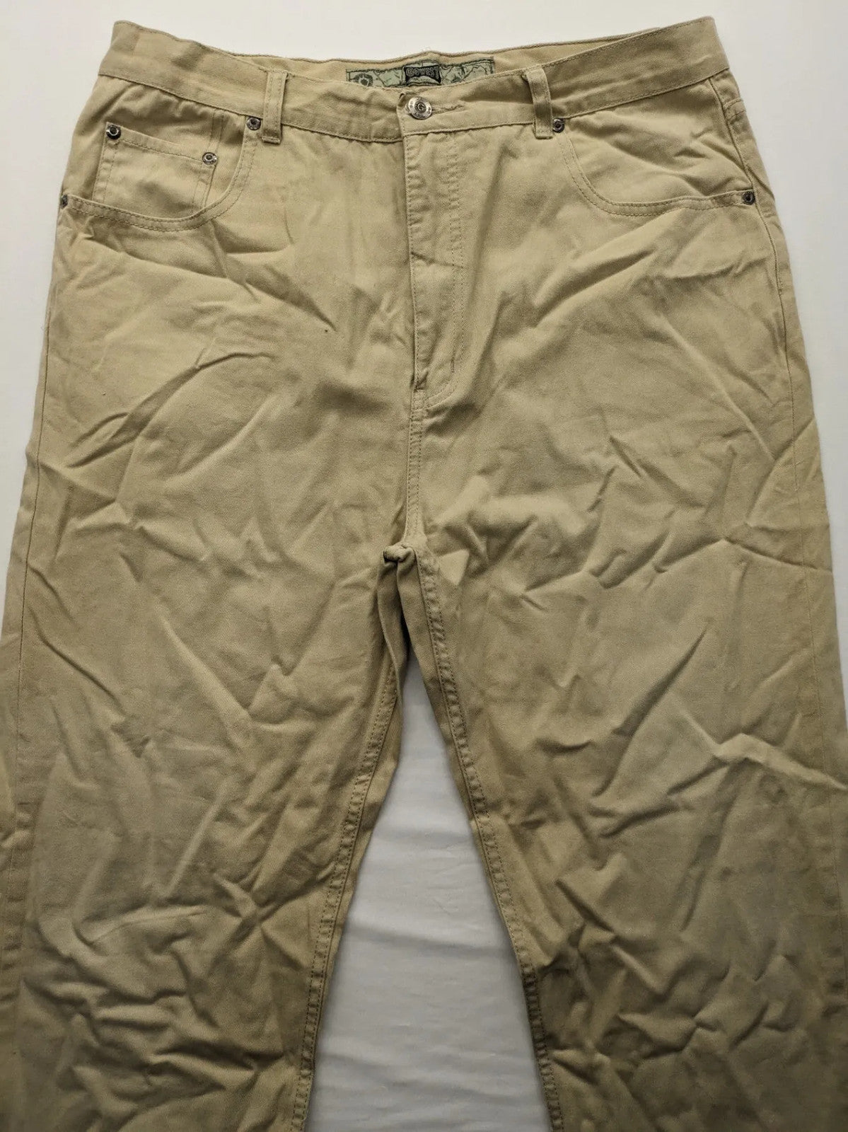 Go West beige straight jeans 5-pocket style durable cotton material