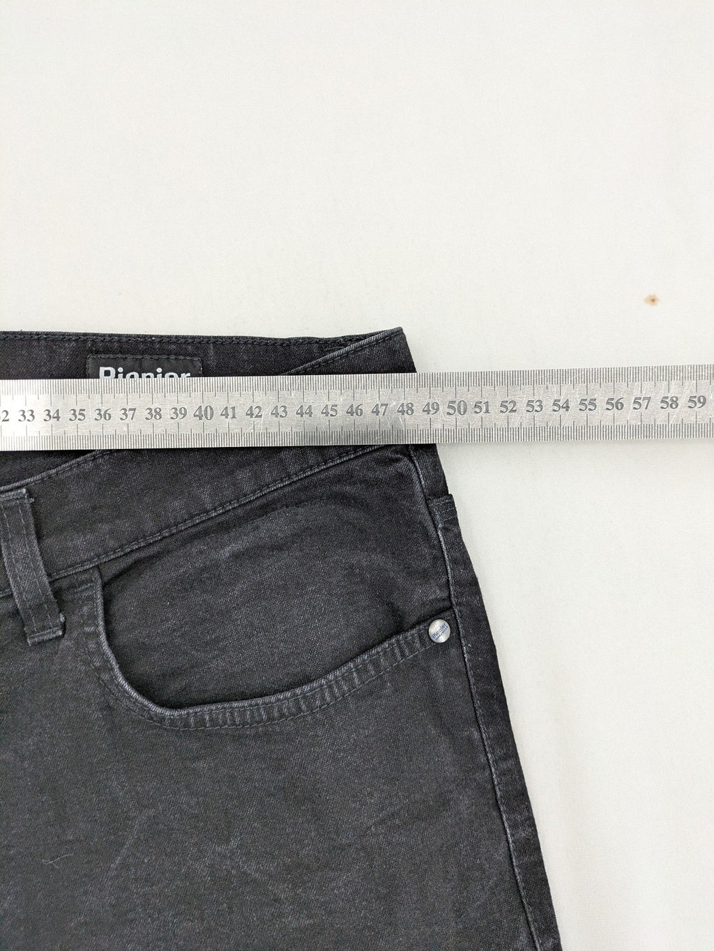 Pionier grey straight jeans 5-pocket design durable cotton stretch material