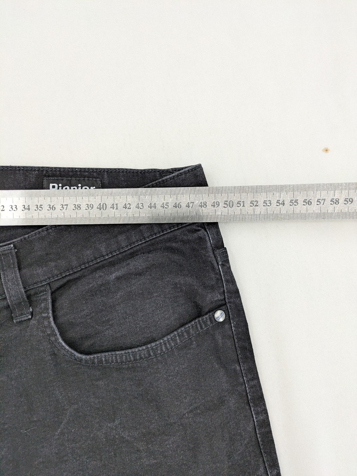 Pionier grey straight jeans 5-pocket design durable cotton stretch material