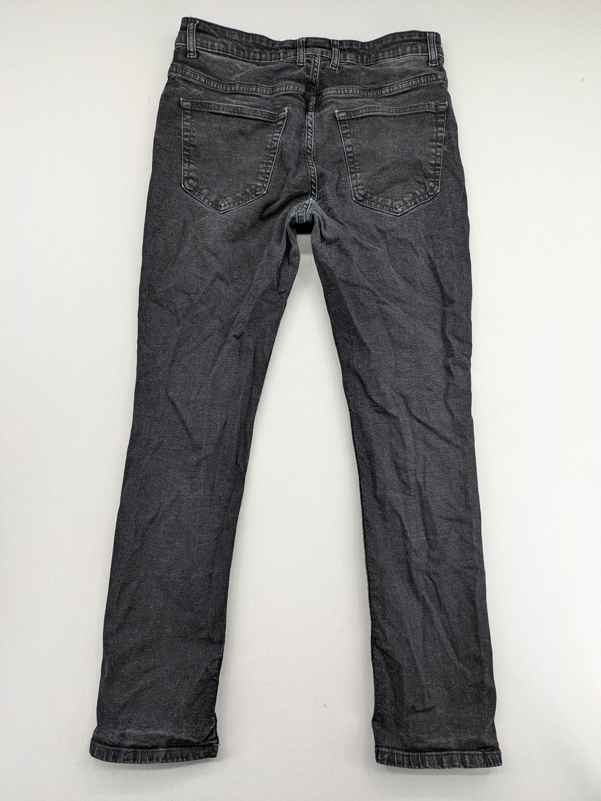 up2 fashion grey slim fit jeans distressed ripped knees cotton blend