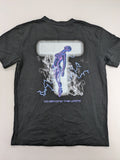 Transcend multi graphic t-shirt black cotton "Go Beyond The Limits" print on back.