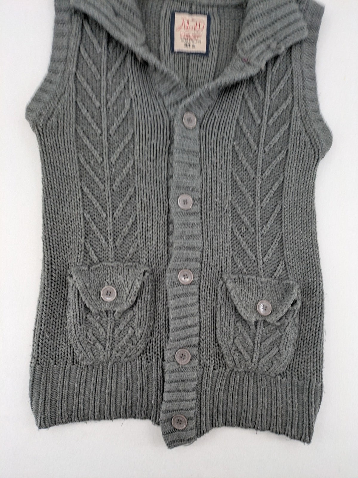alcott grey turtle neck jumper cable knit pattern with ribbed collar and pockets