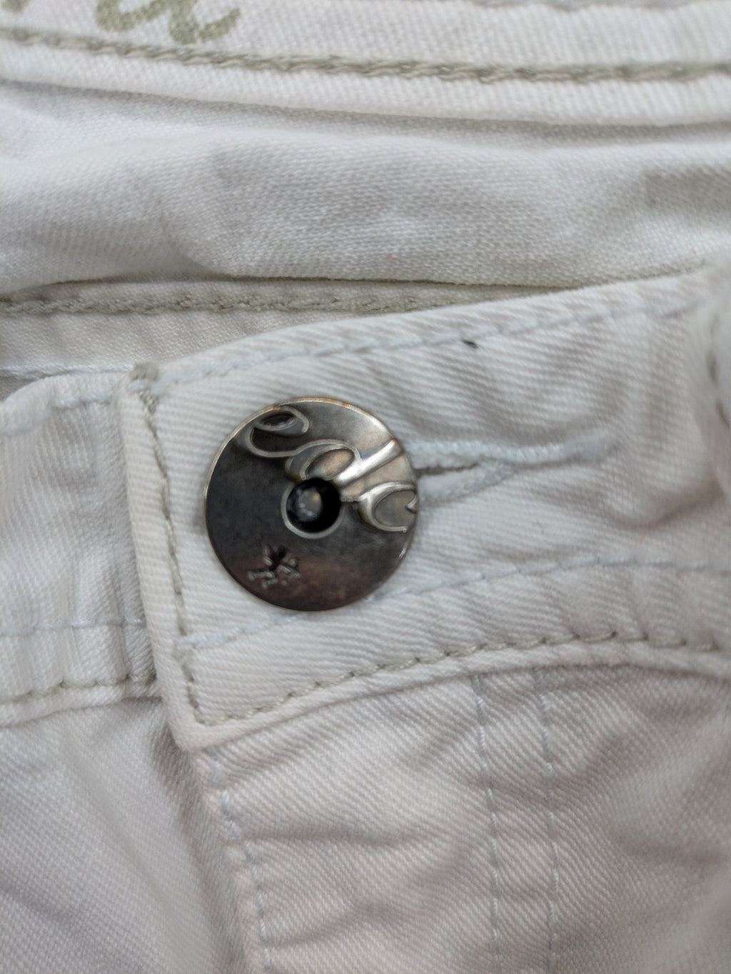 edc by Esprit white straight jeans five-pocket design in durable denim fabric