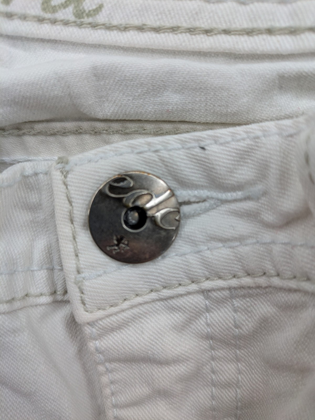 edc by Esprit white straight jeans five-pocket design in durable denim fabric