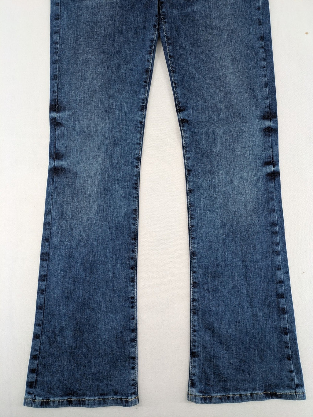 LTB blue bootcut jeans with classic 5-pocket design and low-rise fit.