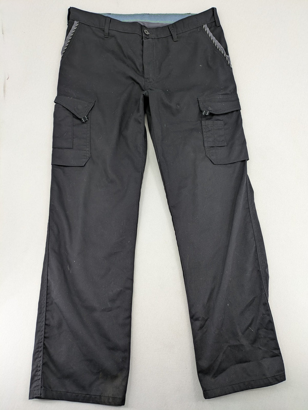 Workwear hunting tactical pants black grey durable fabric multiple cargo pockets