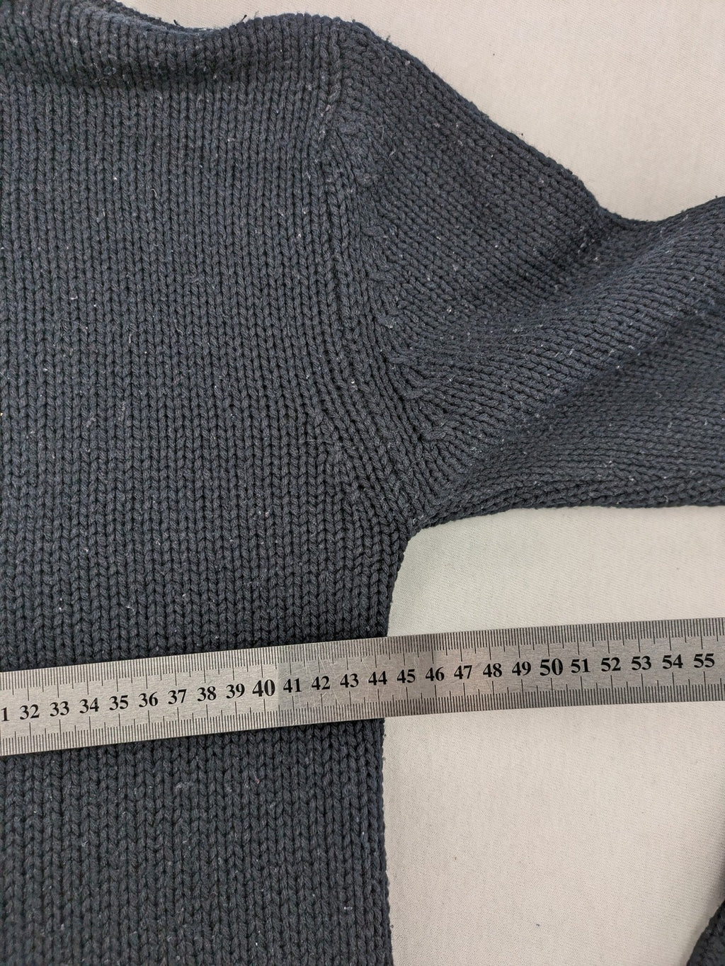 Fishbone grey turtle neck jumper with ribbed cuffs and soft acrylic knit material.