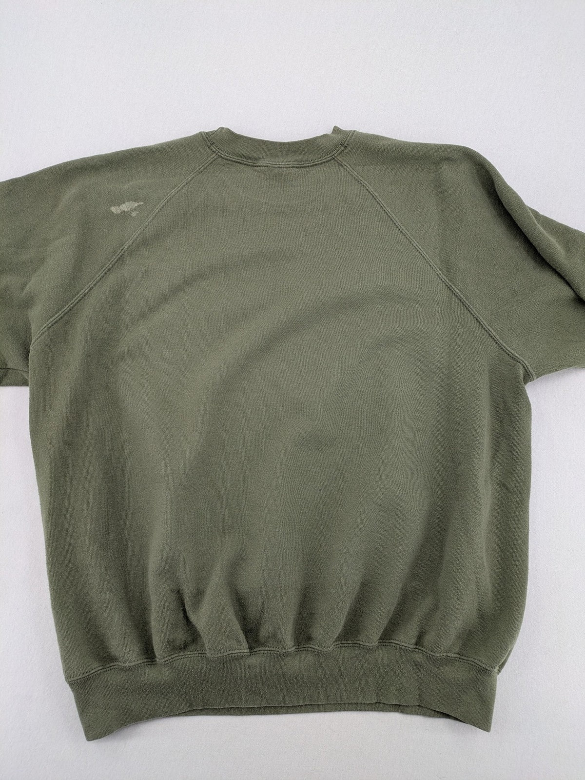 Vintage Deutschland turtle neck jumper khaki with eagle crest and raglan sleeves.
